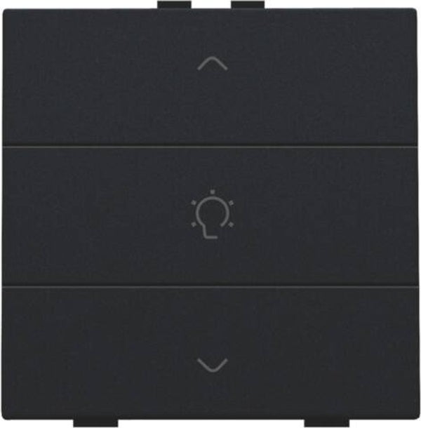 Niko Enkelvoudige dimbediening Intense Black steel 161-51043