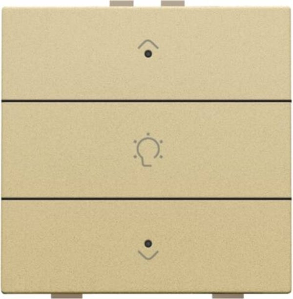 Niko Enkelvoudige dimbediening met led,Pure Alu look Gold 221-52043