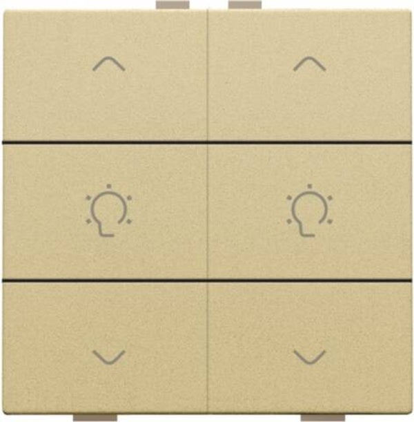 Niko Dubbele dimbediening Pure Alu look Gold 221-51046