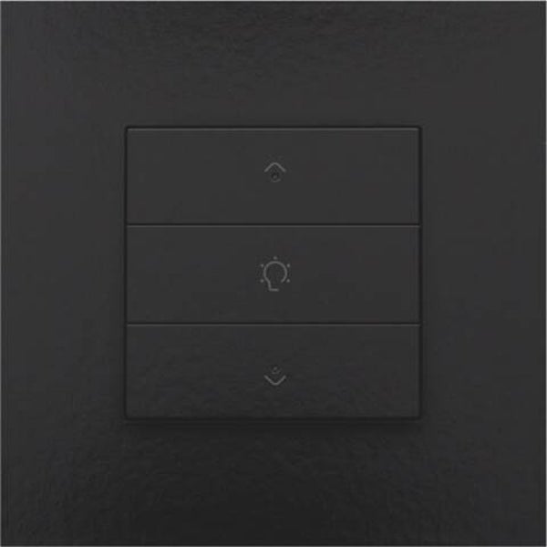 Niko Enkelvoudige dimbediening met led,Pure Piano Black 200-52043