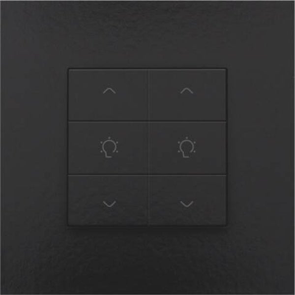 Niko Dubbele dimbediening Pure Piano Black 200-51046