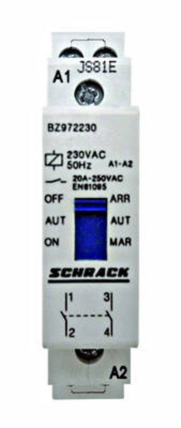 Schrack Voorkeuzecontactor 20A 2NO 230VAC BZ972230