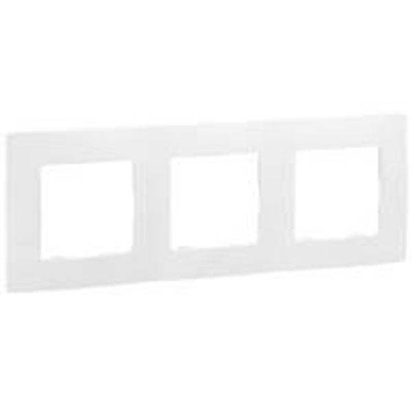 Legrand Niloé 3-voudig afdekplaat wit verticaal/horizontaal - 665003