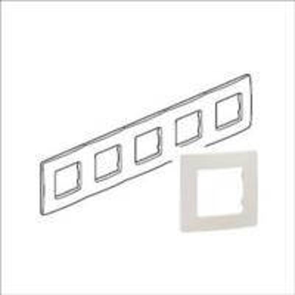 Legrand Niloé 5-voudig afdekplaat Créme - 665015