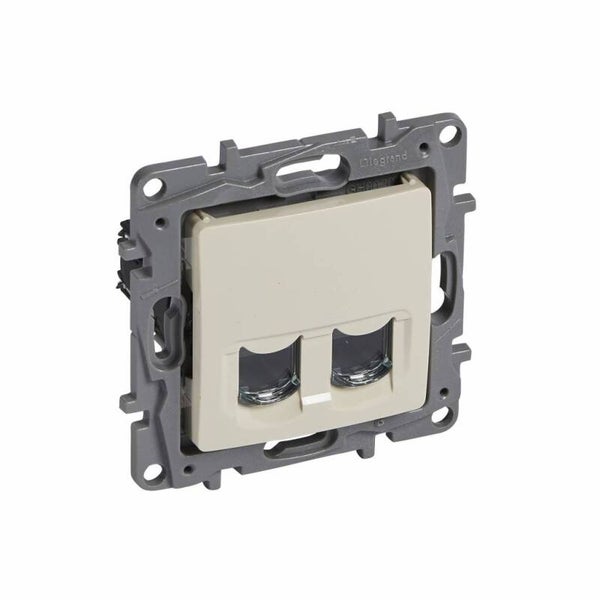Legrand Niloé dubbele RJ45 cat. 6 UTP Créme - 664674