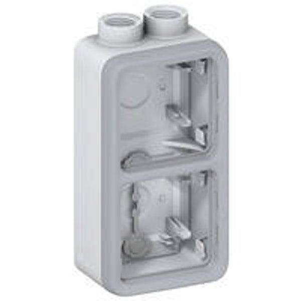 Legrand Plexo 2 verticale opbouwdoos 2 ingangen M20 - boven 69668