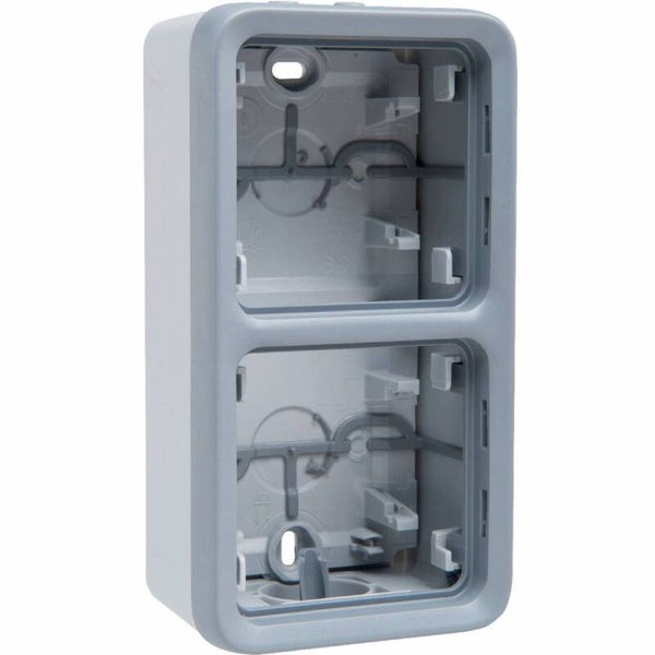 Legrand Plexo 2 verticale opbouwdoos met kabelinvoer - 1xboven en 1xonder 69661