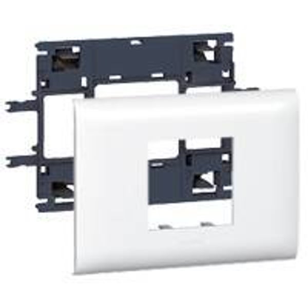 Legrand DLP (85mm) houder en afdekplaat wit, 2 modules 10992