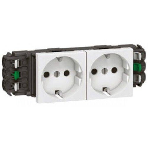 Legrand DLP Schuko stopcontact dubbel, wit 077402