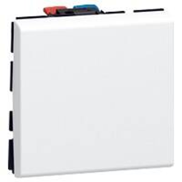 Legrand Mosaic kruisschakelaar, wit 10A (2 modules) 077021