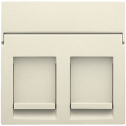 Niko Crème voor 2 x RJ11/RJ45  100-65200