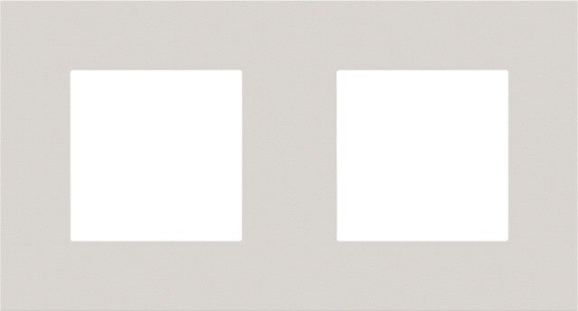 Niko Tweevoudige horizontale afdekplaat, kleur Pure natural soft grey Niko 159-76800
