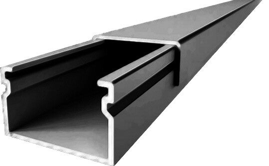 Kabelgoot installatiekanaal 20 x 12.5mm, kleur Zwart IW2012BLACK