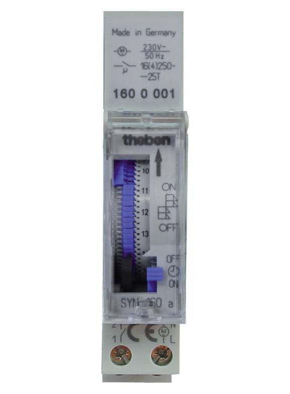 Theben Schakelklok analoog 24hr 16A 1NO/16A 1600001