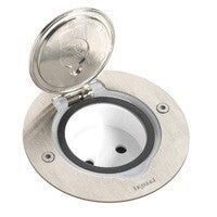Legrand Vloerdoos 2 modules inox rond leeg 089701