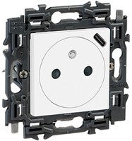 Legrand Valena Next stopcontact 2P USB lader 1100mA Set Wit - 741537