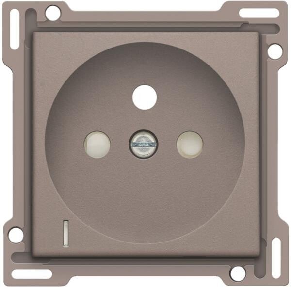 Niko afwerkingsset stopcontact met spanningsaanduiding greige 104-66607