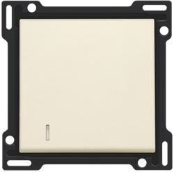 Niko 100-60005 crème toets met lens voor LED