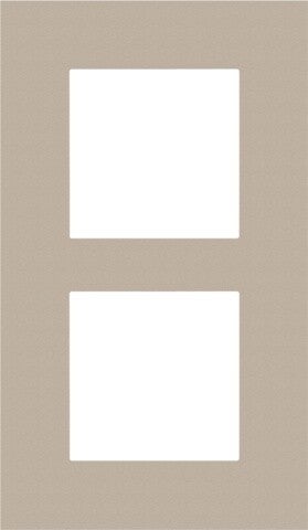 Niko Tweevoudige verticale afdekplaat, kleur Pure champagne steel Niko 157-76200