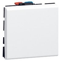 Legrand Mosaic kruisschakelaar, wit 10A (2 modules) 077021