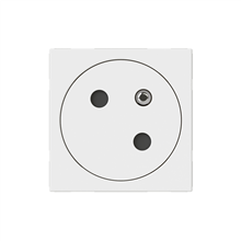 Legrand Mosaic Link contactdoos 2P+A -vlak- 45°-2 mod Wit - 077145L