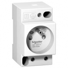 Schneider DIN stopcontact iPC 2P+E 16A 250VAC NFC 15100 A9A15306