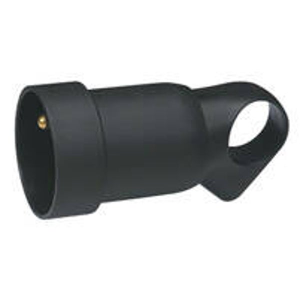 Legrand Koppelcontactstop 2P+A met ring 16A zwart 050429