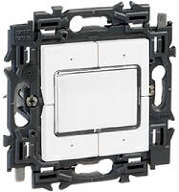 Legrand Valena Next 4 compacte drukknoppen Set Wit klauwen -741553
