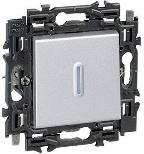 Legrand Valena Next drukknop verlicht 6A Set Aluklauwen - 741648