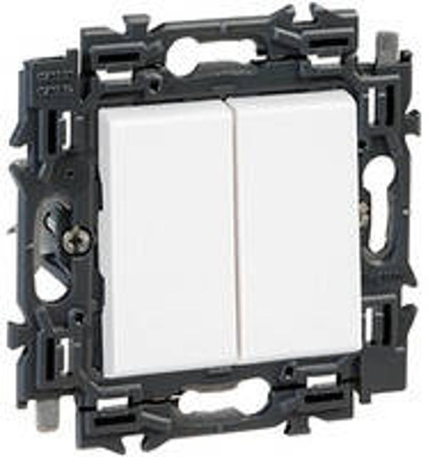 Legrand Valena Next dubbele drukknop 6A Set Wit - 741549