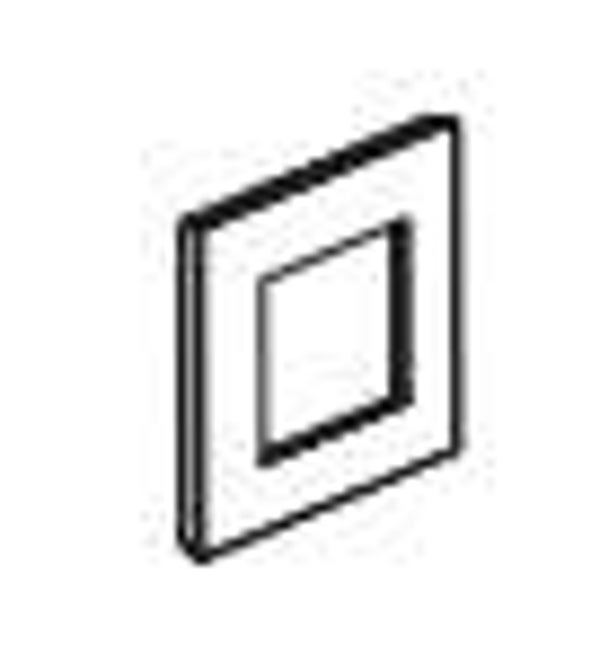 Legrand Valena Next Enkelevoudige afdekplaat Alu/Chroom - 741141