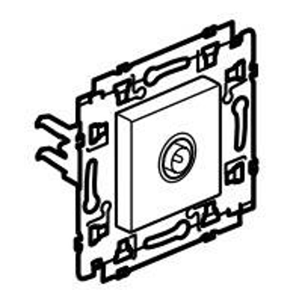 Legrand Valena Next enkelv. TV contactdoos Set Alu klauwen - 741675