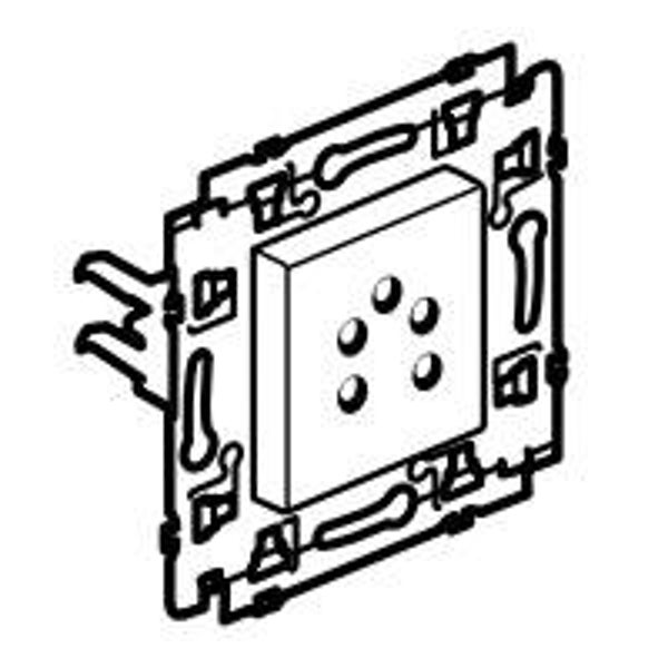 Legrand Valena Next telefoonaansluiting Set Zwart klauwen - 741774