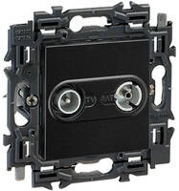 Legrand Valena Next TV/FM kabelnetwerk Set Zwart klauwen - 741772