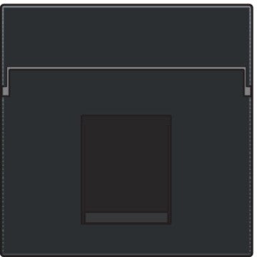Niko Pure Bakelite piano black Centraalplaat data 1x rj piano black 200-65100