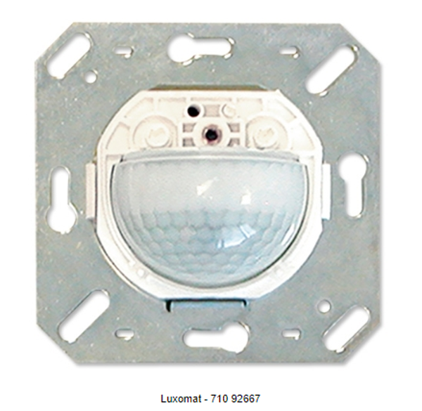 Luxomat Bewegingsmelder wandmontage aanw geluidsmelder 180°  11-48 VAC/DC 3A 10m  92666