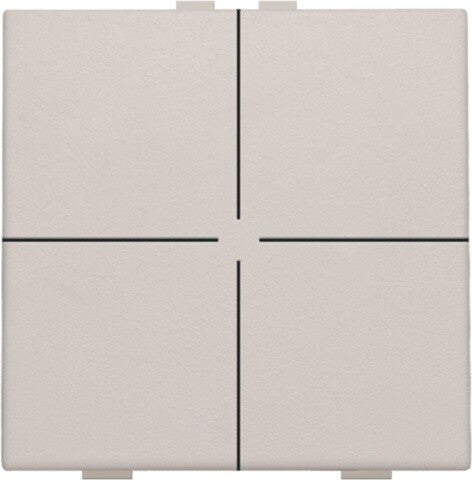 Niko Viervoudige drukknop Light grey 102-51004