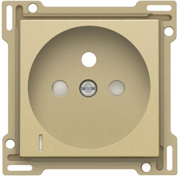 Niko afwerkingsset stopcontact met lens 28,5mm goud 221-66607