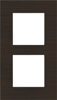 Niko Tweevoudige verticale afdekplaat, Pure Dark Bamboo on Gold 257-76200