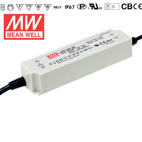 Meanwell LED driver 60W 20V  LPF-60-20
