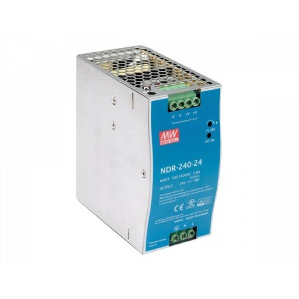 Meanwell Voeding 220V/24V DC 240W 10A  NDR-240-24