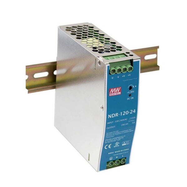 Meanwell Voeding NDR 120-12 - 12V/DC - 10A  MEA_NDR 120-12