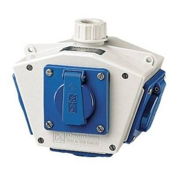 Mennekes Deltabox 4 x Belgisch stopcontact 230V-16A M92602NF