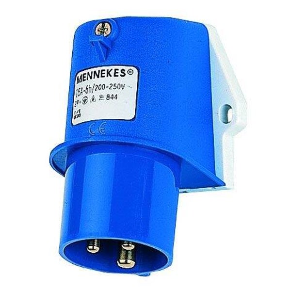 Mennekes Wandcontact 16A 3P 6H 230V BlauwIP44. - M844 MEN_M844
