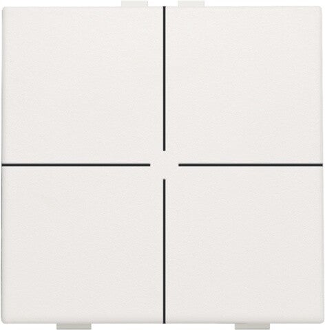 Niko Viervoudige drukknop, White 101-51004