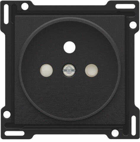 Niko afwerkingsset stopcontact 21mm Piano Zwart, Niko 200-66101