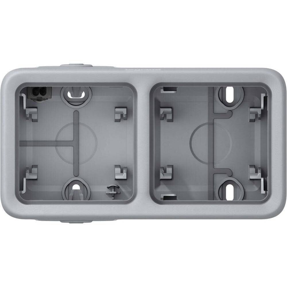 Legrand Plexo 2 horizontale opbouwdoos met kabelinvoer - 1xboven en 1xonder 69672