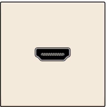 Niko Contactdoos met HDMI-naar-schroefaansluiting cream 100-69416
