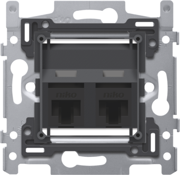 Niko 2x RJ45- Schuin UTP cat. 6A  170-65372