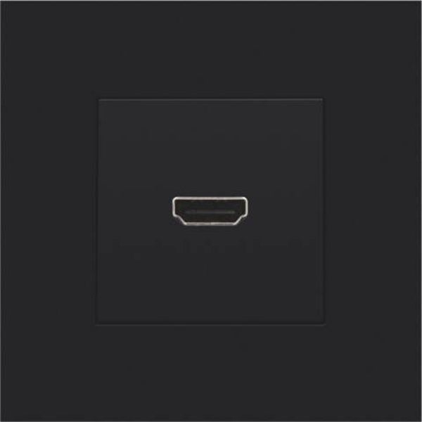 Niko Aansluiting HDMI - HDMI kleur black steel 161-69417